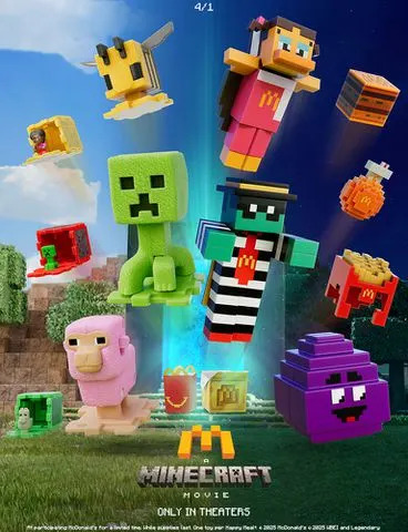 What are the Minecraft Happy Meal Toys
